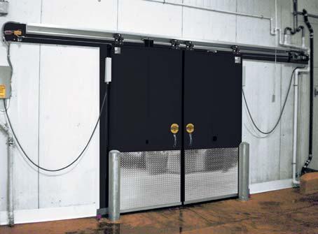 Under Panel Guide System All Eco-Cold cold storage doors incorporate an adjustable floor guide system that installs under the door panel.