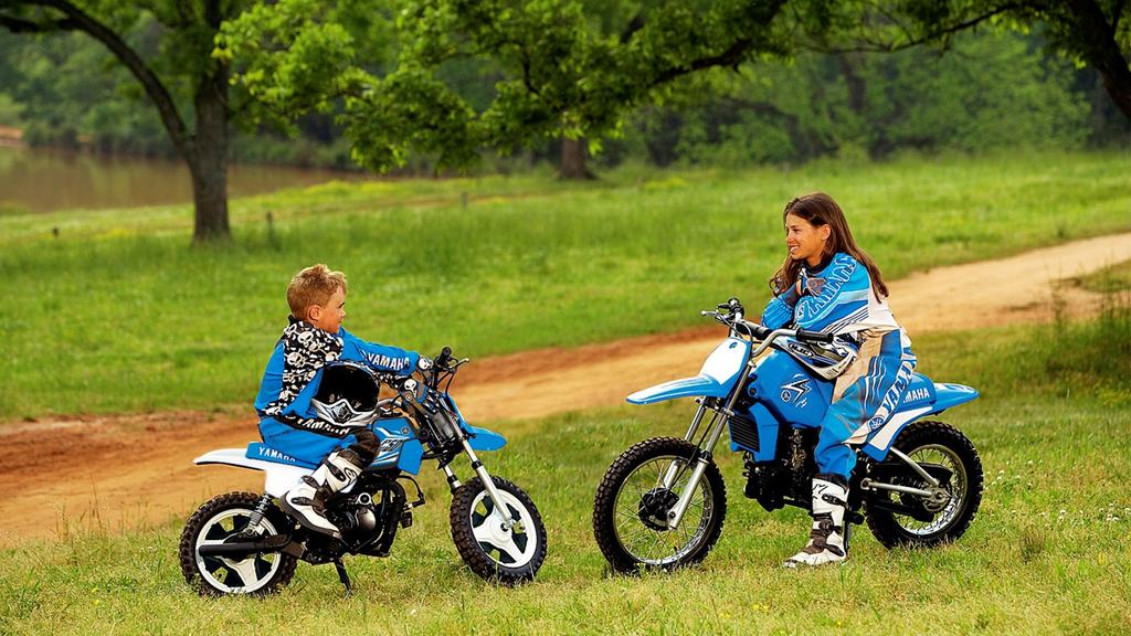 Off-road adventures begin here. When it comes to kids' mini-bikes, Yamaha is the clear leader.