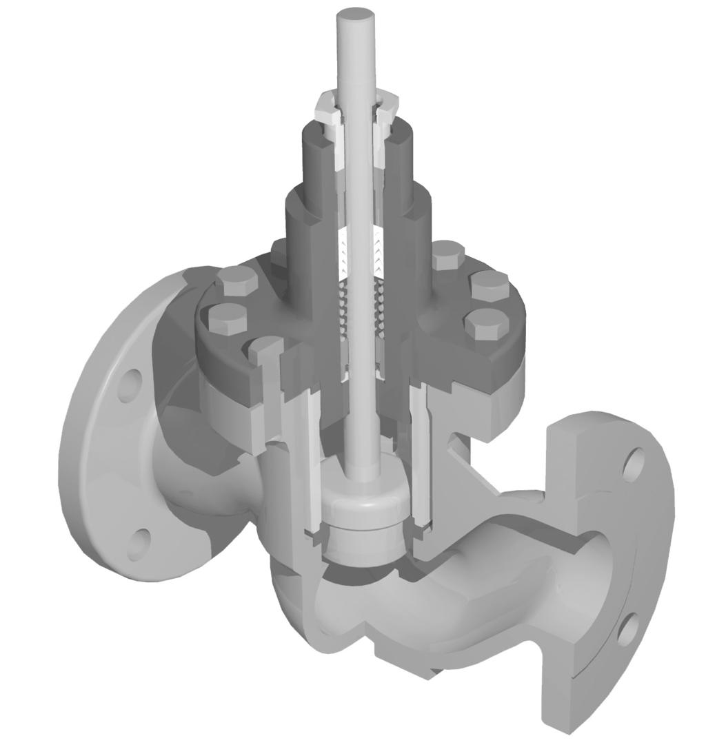 MODEL: ARD Compact Globe Control Valves Type 40 Two-Way Single Seat Unbalanced Valve with Cage-Retained Seat Stem Wipers provide outstanding packing protection and stem stability.