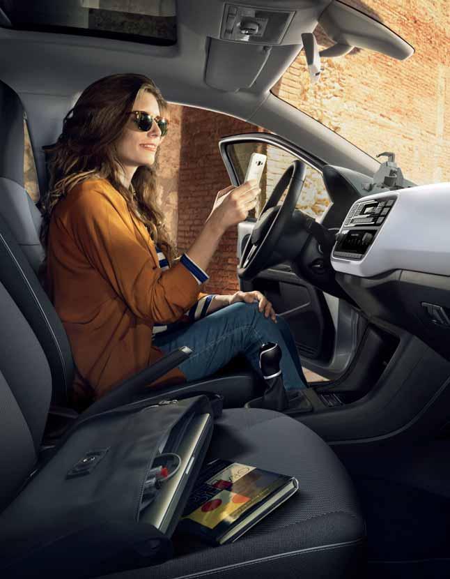 Infotainment Your world. On the move. Hook up your smartphone to your dashboard and stay seamlessly connected to your Mii and the world outside.