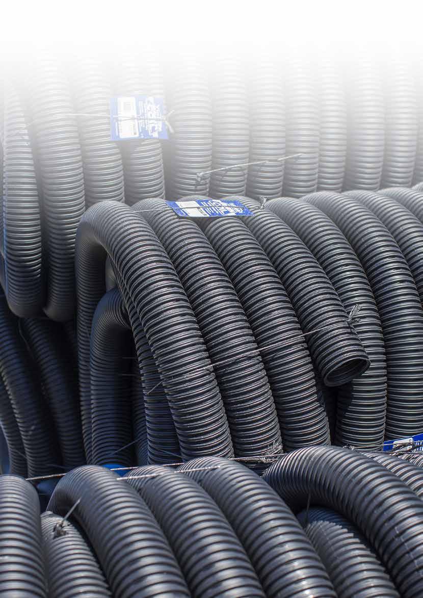 Draincoil corrugated drainage pipe is of a consistent high quality and comes in a broad range of sizes and grades.