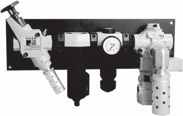 Air Entry Packages with SV7 Series Sensing Valves Safety Exhuast/Energy Isolation RC Series SV7 Sensing Valves, Manual Lockout L-O-X Valves with Integrated ilter/regulator Pre-engineered