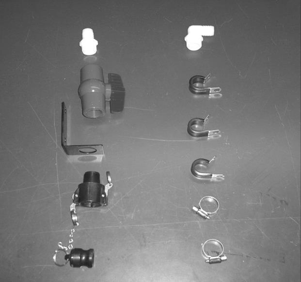 Parts Breakdown for Drain Fill Kit (Model 444T, 450T & 451T only) 1 2 7 6 8 4 5 3 Ref # Description Part # Qty Ref # Description Part # Qty 1 Straight Fitting 003-A3434 1 5