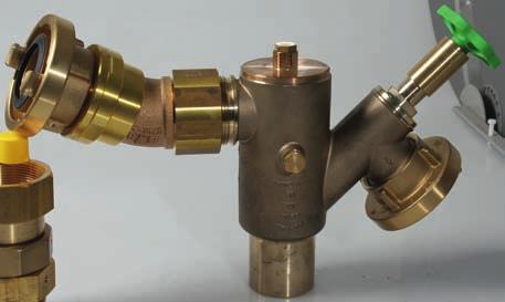 with rotating c-coupling - with conical membrane non-return flow valve or with BA