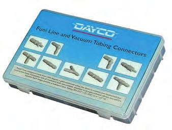 The cover is labeled to identify the connectors stocked in each compartment. Each kit contains 2 each of the following part numbers: Part No. Size Style Part No. Size Style 80600 2.