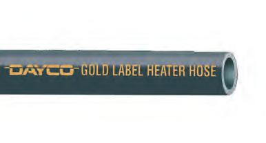 Dayco Gold Label Heavy duty heater hose Dayco s Gold Label Heavy duty heater hose is designed to provide reliable service for heavy-duty over-the-road and off-road equipment.