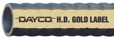 Dayco Gold Label Silicone heater hose Dayco s Gold Label Silicone heater hose is manufactured with special silicone compounds and reinforced with one ply of braided polyester yarn.