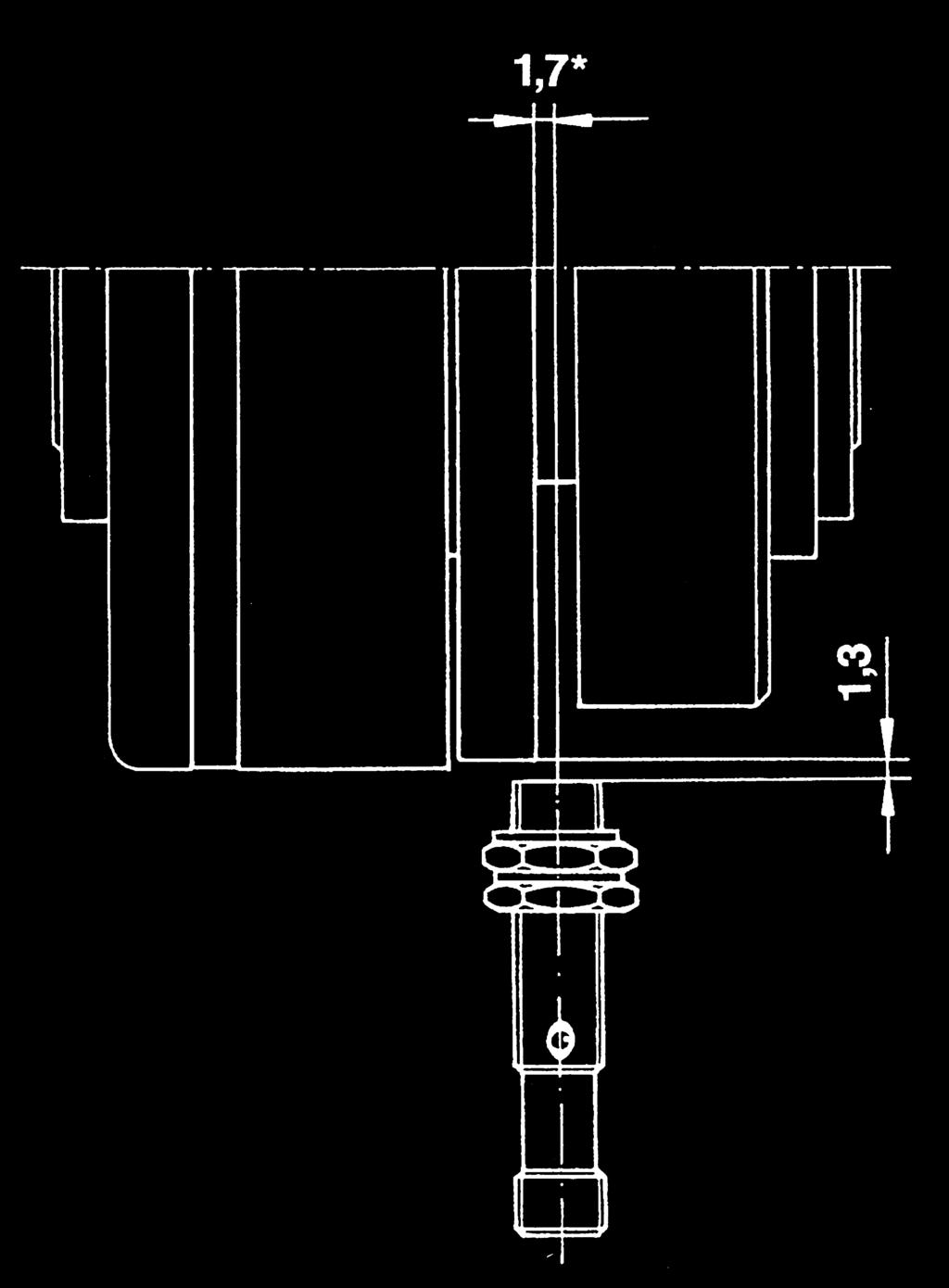 LED 5. locking nut SW 17 (2x) 6.