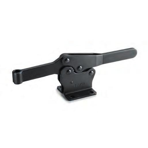 MOA-R Horizontal toggle clamps with folded base Weldable black-oxide steel. Rivets Black-oxide steel. Clamping bolts To be ordered separately.