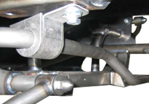 On power rack and pinions units the 5/8 thick spacer goes between the rack brackets on the cross member and the rack. Install the tie rod ends onto the rack and into the spindle steering arms.