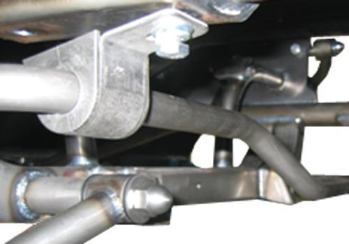 Install the anti-roll bar into position using the supplied polyurethane and saddle mount making sure that
