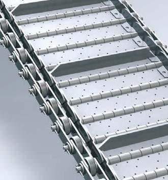conventional hinge belt conveyors.