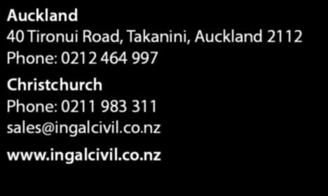 1800 803 795 Email: sales@au Auckland 40 Tironui Road, Takanini,