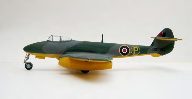 I used the old Airfix Gloster Meteor Mk III kit for both models but had to make several modifications to them, such as: new canopies, new