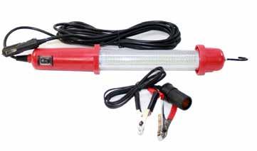 EX-10812V (Cigarette Plug) 12 volt cable, 12VDC Wattage: 8 watts Lumens: 800 lumens 108 hi Intensity SMD LEDs IP rating: IP54 water and oil resistant Switch on