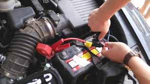 (no output) recharge/replace vehicle battery Correct Connection: solid red LED Jumper clamps are connected correctly to the vehicle battery terminals.