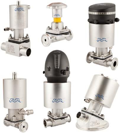 kyalfa Laval Unique DV-ST UltraPure Simply Unique Diaphragm Valves Concept The standard Unique DV-ST UltraPure is designed either for manual operation or for Pneumatic operation The valve consist of