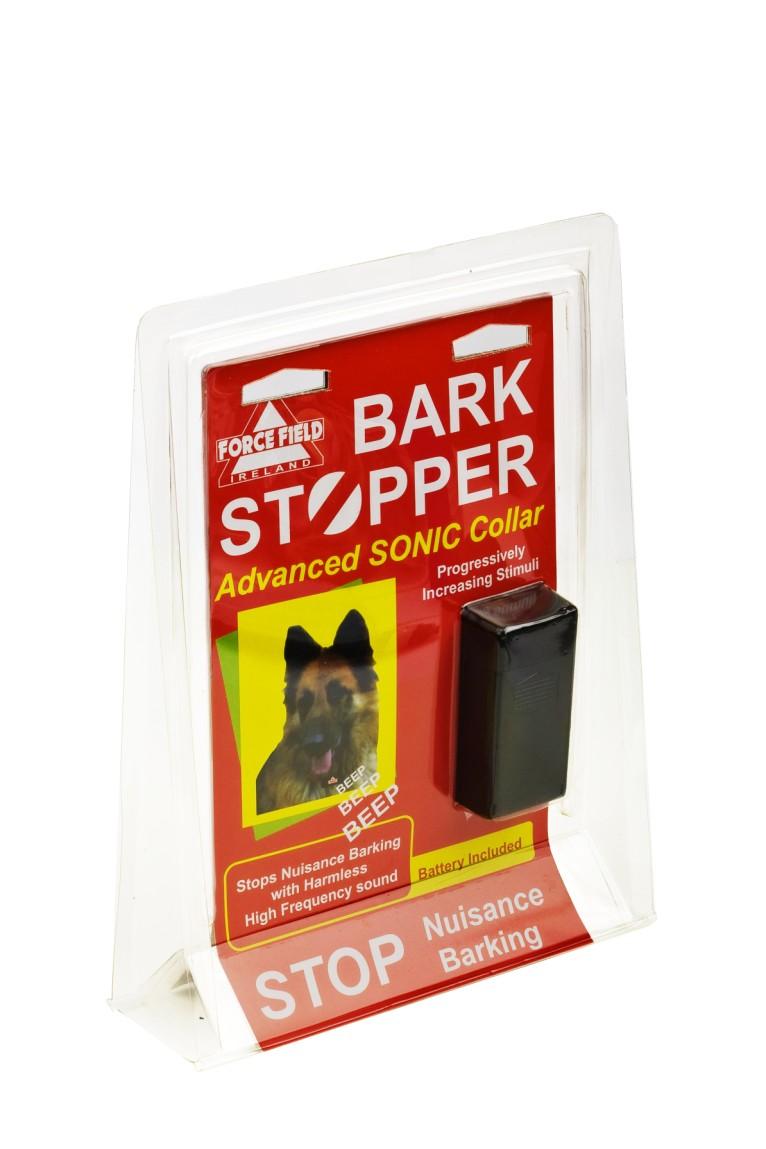 Rechargeable bark stopper 03-3004-01 A safe and easy way to control your pets barking. This collar can be used on most dog breeds which are at least six months old.