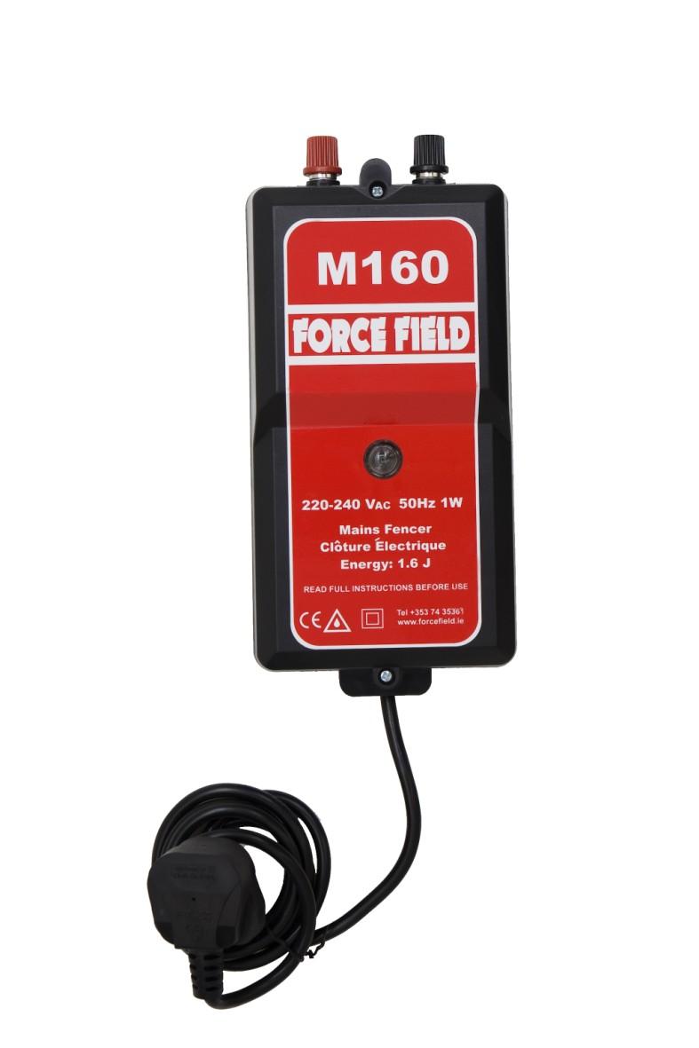 M160 02-2005-01 This 230 volt 1.6 joule area energiser is a popular model. This unit is usually a good choice for livestock or equestrian fencing.