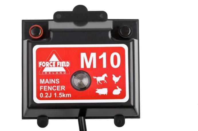 voltages 1.6J-12KM M10 02-2006-01 The M10 is also ideal for use on small applications. With its small size, the M10 is easy to move and could be used as temporary fencing.