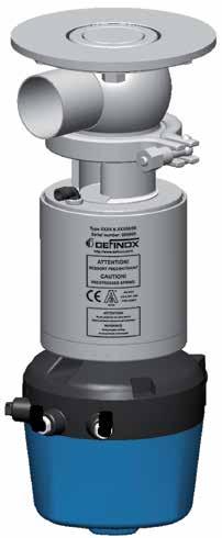 DCX3 FdC Tank ottom Single Sealing Shut Off FEATURES Patented PFA floating plug seal that is easily cleaned during CIP and offers outstanding sealing at high temperatures and excellent chemical