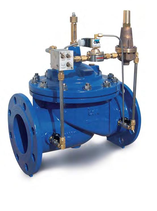 Downstream pressure reducing stabilizing valve with solenoid control Mod.