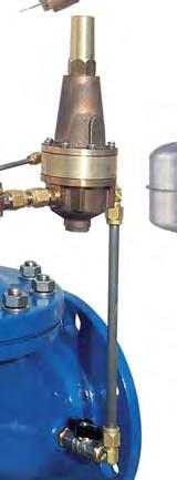 Combination of upstream pressure sustaining and minimum-maximum level control valve Mod.