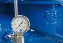 On the tank and reservoirs outlet supply lines to control the consumption by means of the storage static pressure.