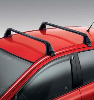 Transport Roof rack, steel Robust, vehicle-specific steel roof rack that provides a secure basis for a range of roof carrier systems. The roof rack can be locked in place.