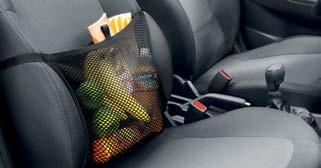 around the footwell. When seat to be used by passenger, the net has to be removed. Easy to fit and remove.