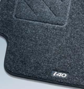 Protection Textile floor mats, standard Using materials and colours that complement the vehicle interior, the mats are located on the original fixation points to hold them securely in place.