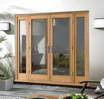 The doors are 54mm thick, with both the doors and frames built using a modern engineered construction, with a solid hardwood core and 3mm oak surface.
