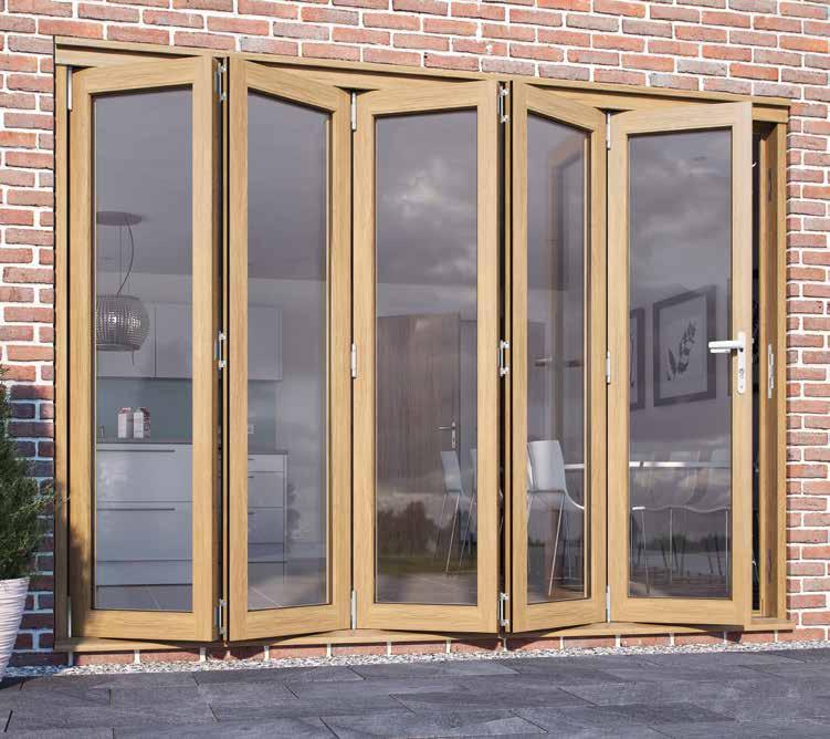 Exterior oak folding doors Available in a range of popular sizes, Premdor s unique pre-glazed oak folding doors are fully-reversible, allowing the choice of right or left-hand opening.