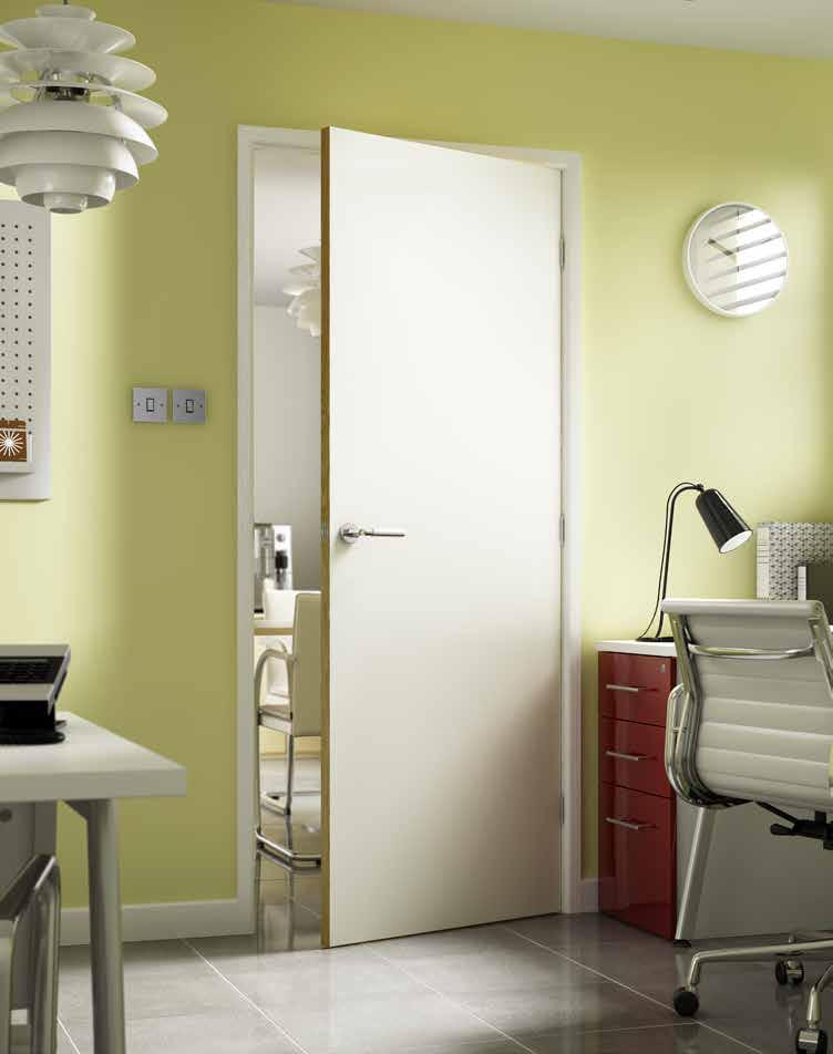 Interior white laminate Options can be ordered on all doors where suitable. Factory glazing. Non standard sizes Supply and fit intumescent seals to Fire doors.