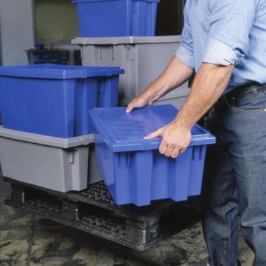 Nest & Stack Totes EXTREMELY DURABLE INDUSTRIAL-GRADE
