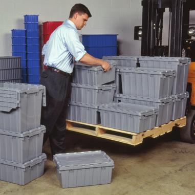 Attached Lid Containers : KeepBox DISTRIBUTION CONTAINERS/STORAGE BOXES Attached Lid Containers INDUSTRIAL-GRADE
