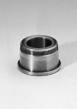 Guide Bushes with Collar for Ball Bearings similar AFNOR 210.45. Ball Cages 206.71. Slotted Nuts 207.48. Mounting Example 210.45. Guide Bush: Hardness: tool steel 62±2 HRC * Preloading see Colour Code Combinations pages D 10 and D 11.