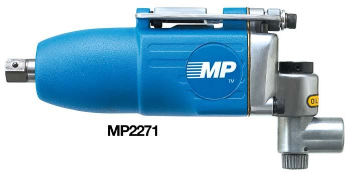 Master Power Impact Wrenches MP2271 Reversible Full power forward and reverse Unique butterfl y throttle Integrated 4-stage power regulator MP2271 MP2276 Light, but nevertheless durable composite