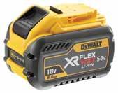 WHAT ARE XR FLEXVOLT BATTERIES? XR FLEXVOLT batteries are 18V batteries that switch up to 54V when placed on a XR FLEXVOLT tool.