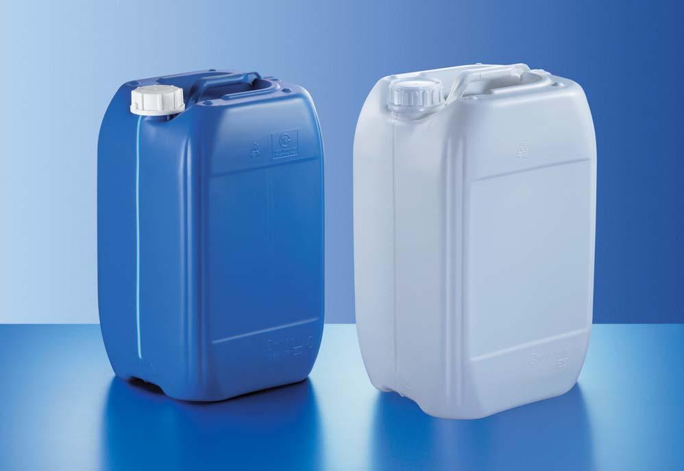 OPTI-RIB HDPE JERRYCANS 20 LITRES F SERIES all specifications for natural colour, neck DIN 60 and 63 2000096968 DIN 60 724.021.00* 20,0 22,1 750 UN 3H1/Y 1.