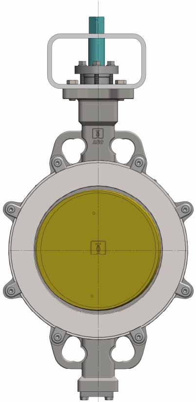 Longer necks of ABO butterfly valves result in insulation of ISO top flange (protection of mounted actuator), and further in complying with Heating Systems Regulation standards.