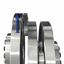 Axial equalisation up to 40 mm Radial shaft misalignment up to 100 Angular misalignment of max.