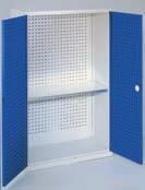 main keys available Height 1950 mm Width 1130 mm Depth 590 mm Accessories WERKS High Capacity Cabinets H 1950 x W 1130 x D 590 mm Drawer H 125 mm --- 1 3 Shelves D 530 mm 4 3 3 Perforated Panel Doors