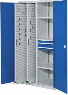 WERKS Vertical Drawer Cabinets Tools, key profiles, etc, are stored in a small space and are always within reach.