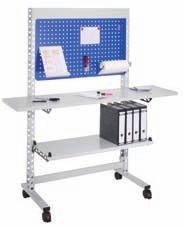WERKS Standing Workplace This standing workplace is designed for efficient quality management, goods entry and output sectors of industry, trade and sales and anywhere where people stand to work.