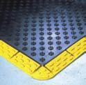 Stud pattern provides an ideal non-slip surface for applications where grease and water is present.