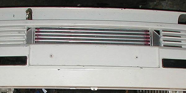 17 2. The picture above shows the natural area to cut out of the bumper to give maximum exposure to the intercooler.
