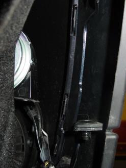 The outer wheel arch trim is secured by two of the pushpin type fasteners that