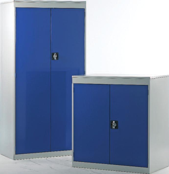 Standard Cupboards A versatie and robust range of stee cupboards providing secure