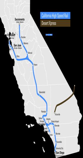 Later to Sacramento and San Diego for a total 800 miles of HSR, up to 24